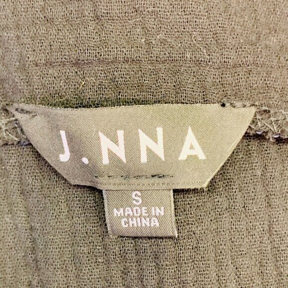 J.Nna‎ Women's Crepe Button Down Square Neck Sleeveless Maxi Dress Size M - Picture 7 of 12